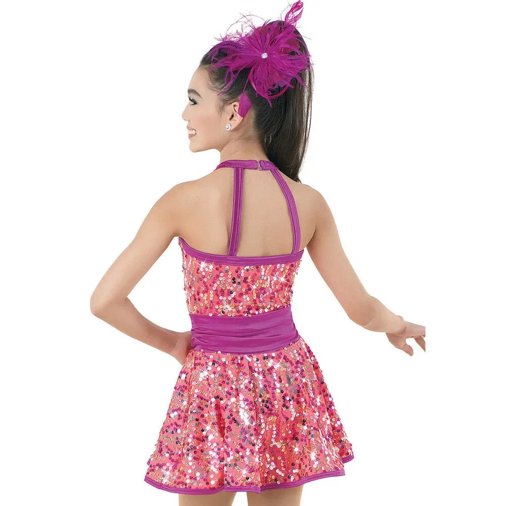 Pre-Owned Dance Costume Weissman 9603 Small Child Pink Jazz